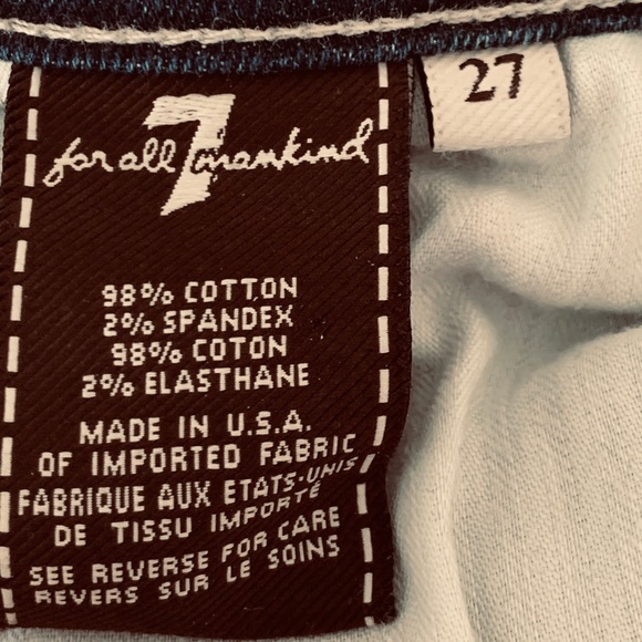 7 For All Mankind Bootcut Jeans Size 27 - Picture 5 of 11